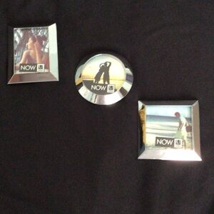 NOW Silvertone Picture Frame Set